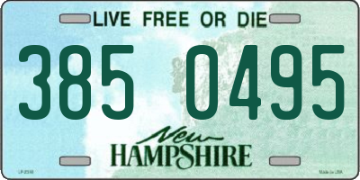 NH license plate 3850495