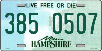 NH license plate 3850507