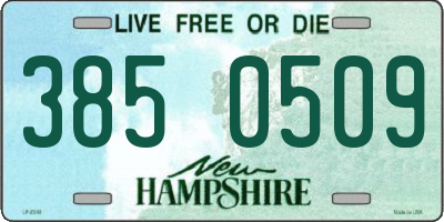 NH license plate 3850509