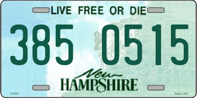 NH license plate 3850515