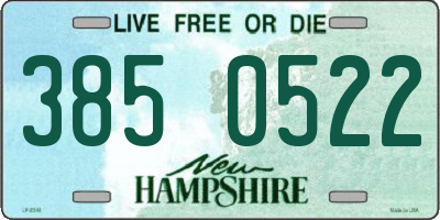 NH license plate 3850522