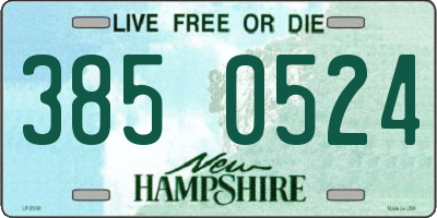 NH license plate 3850524