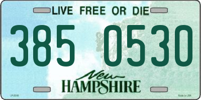 NH license plate 3850530