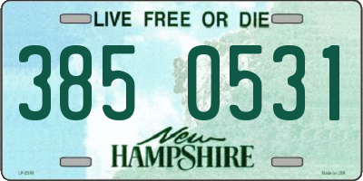 NH license plate 3850531