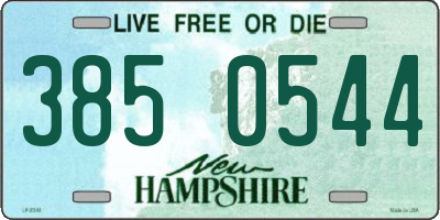 NH license plate 3850544