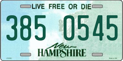 NH license plate 3850545