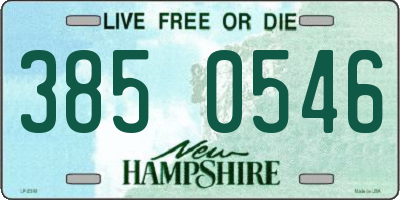 NH license plate 3850546