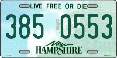 NH license plate 3850553