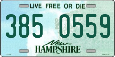 NH license plate 3850559