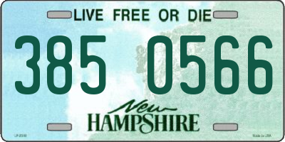 NH license plate 3850566