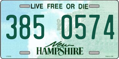 NH license plate 3850574