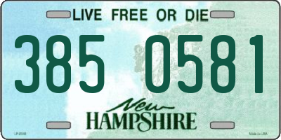 NH license plate 3850581