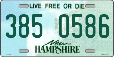 NH license plate 3850586