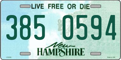 NH license plate 3850594