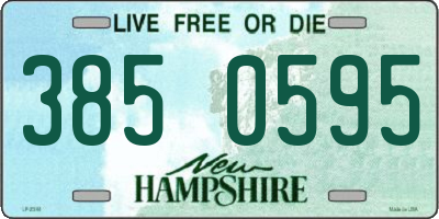 NH license plate 3850595