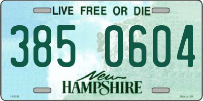 NH license plate 3850604