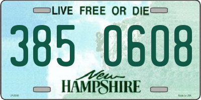 NH license plate 3850608