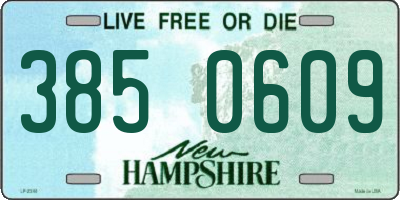 NH license plate 3850609