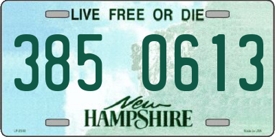 NH license plate 3850613