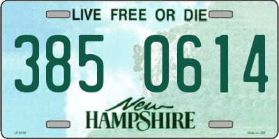 NH license plate 3850614