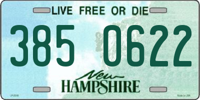 NH license plate 3850622