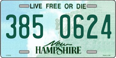 NH license plate 3850624