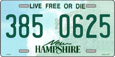 NH license plate 3850625