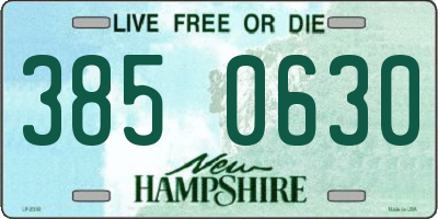 NH license plate 3850630