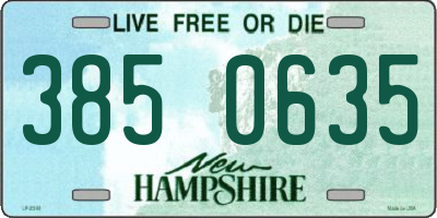 NH license plate 3850635