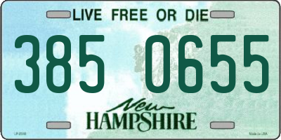 NH license plate 3850655