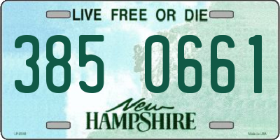 NH license plate 3850661