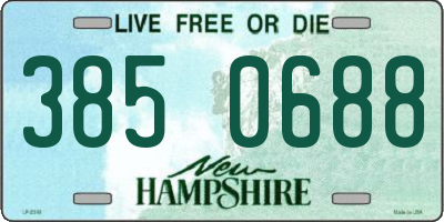 NH license plate 3850688