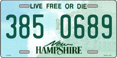 NH license plate 3850689