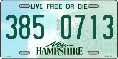 NH license plate 3850713