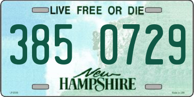 NH license plate 3850729