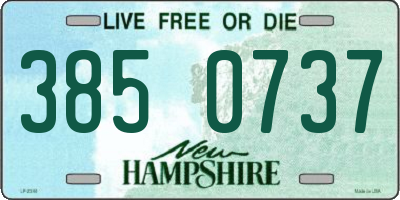 NH license plate 3850737