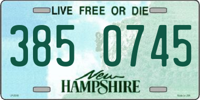 NH license plate 3850745