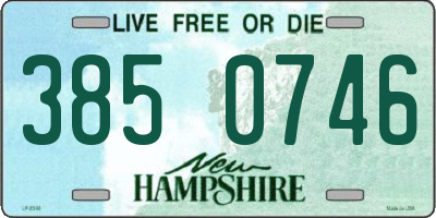 NH license plate 3850746