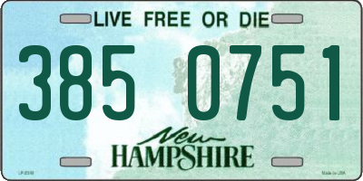 NH license plate 3850751