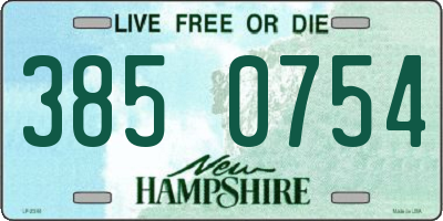 NH license plate 3850754