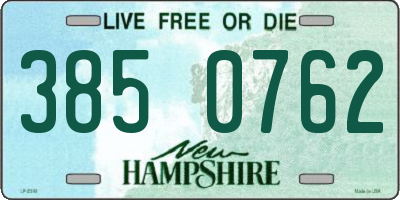 NH license plate 3850762