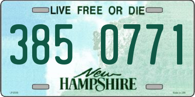 NH license plate 3850771