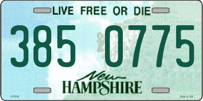 NH license plate 3850775