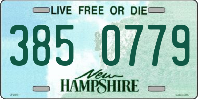 NH license plate 3850779