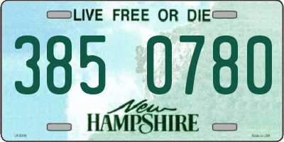 NH license plate 3850780