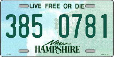 NH license plate 3850781