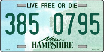 NH license plate 3850795