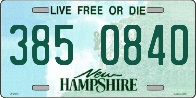 NH license plate 3850840