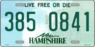 NH license plate 3850841