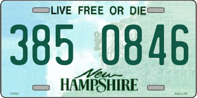 NH license plate 3850846